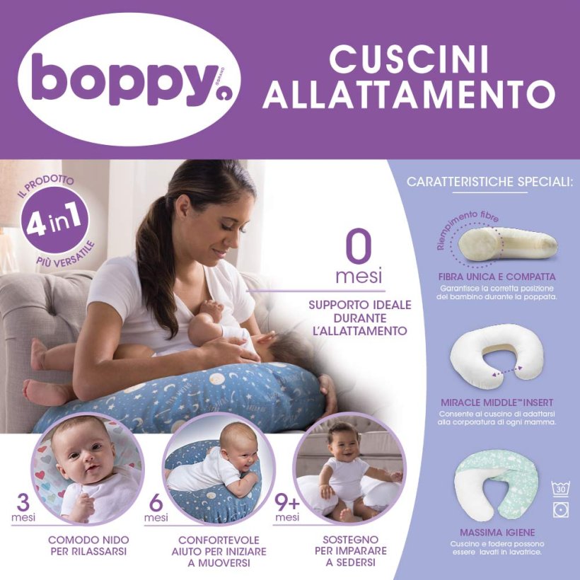 Boppy Cuscino Allattamento - Bambini e Neonati Chicco