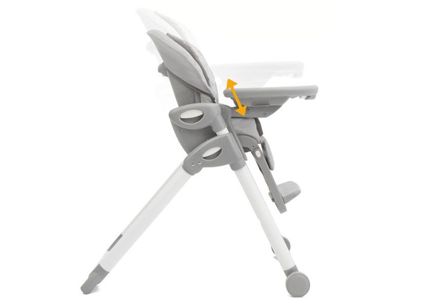 Seggiolone Highchair Natur con 2 accessori inclusi per bambo